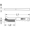 Stahldraht-Bremssattel-Drahtbürste 2-reihig - KS Tools 201.2320