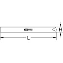 Halbflexibler Stahlmaßstab, 300mm - KS Tools 300.0110