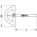 Winkelgradmesser mit offenen Bogen, 120mm - KS Tools 300.0640