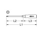 ERGOTORQUE WOOD Schraubendreher, PZ1 - KS Tools 300.1021