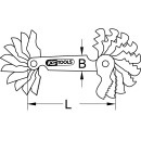 Gewindelehre, Zollmaße, 22-tlg - KS Tools 301.0090