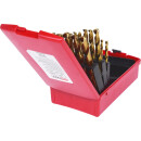 HSS TiN Spiralbohrer-Satz, Kunststoffkassette 25-tlg 1-13mm - KS Tools 330.4623
