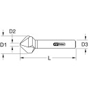 HSS TiN Kegel- und Entgratsenker 90°, 12,4mm - KS...