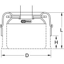 Rostfreie Stahldrahttopfbürste 0,5mm, Ø 90mm...