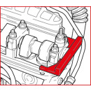 Motoreinstell-Werkzeug-Satz für VAG / Volvo, 2-tlg - KS Tools 400.1725