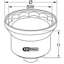 Achsmuttern-Schlüssel mit Führungsbund für Iveco, 110mm - KS Tools 450.0203