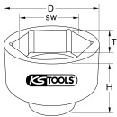 3/4" Achsmuttern-Schlüssel, 8-kant, kurz, 95 mm...