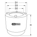 1/2" Steckschlüssel für Öldichtringe an Lenkgetrieben für Fuso, Ø 64mm - KS Tools 460.4410