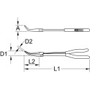 Flachrundzange 45° gebogen, XL, 270mm - KS Tools...