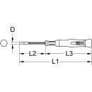 Feinmechanik-Schraubendreher Außensechskant, 7,0mm...