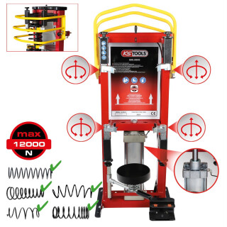 Druckluft-Stand-Federspanner, max. 10 bar - KS Tools 500.8800