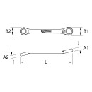 Glühkerzen-Doppelring-Ratschenschlüssel 8x12mm,...