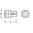 GEARplus Stecknuss-Adapter, 1/4"x3/8" - KS...