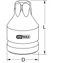 3/4" Kraft-Bit-Stecknuss Torx mit Bohrung, kurz,...