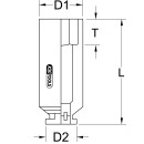 1/2" 12-kant-Kraft-Stecknuss, lang, 8 mm - KS Tools...