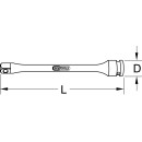 1/2" Kraft-Torsions-Verlängerung, 75 Nm - KS Tools 515.1491