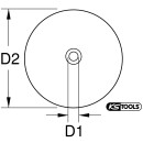 Schutzschild für Druckluft-Ausblaspistole, Ø 100 mm - KS Tools 515.1912