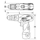 Akku-Bohr-Schrauber, 24Nm, 1.870 U/min 10,8V, ohne Akku...