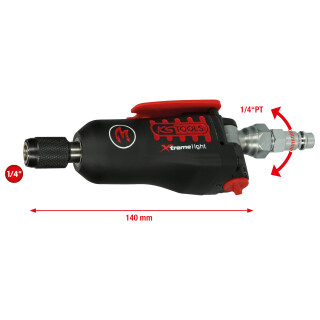 1/4" MONSTER Xtremelight Mini-Bit-Druckluft-Schlagschrauber mit Umschaltwippe, 108Nm - KS Tools 515.3835