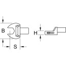 14x18mm Einsteck-Maulschlüssel, 13mm - KS Tools...