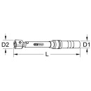 9x12mm Industrie Einsteck-Drehmomentschlüssel, 1-6Nm...