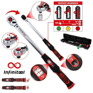 1/4" INFINITOOL Ratschen-Drehmomentschlüssel, 1-5 Nm - KS Tools 516.9002