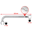 Doppel-Ringschlüssel für Einspritzleitungen, 17...