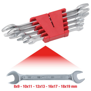 Doppel-Maulschlüssel-Satz, 5-tlg 8-19mm - KS Tools 517.0145