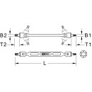 Torx-Doppel-Gelenkschlüssel, T15xT20 - KS Tools...