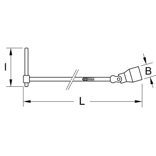 T-Griff Gelenkschlüssel, XL, 18mm - KS Tools 517.1118