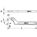 Gelenk-Hakenschlüssel mit Zapfen, 114-158mm - KS Tools 517.1315