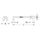 Klauenschlüssel ohne Drehstift 14 mm - KS Tools...