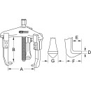 Schnellspann-Abzieher 3-armig, 20-90mm - KS Tools 630.1701