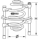 Federspanner mit Sicherheitsbügel, 240mm - KS Tools 670.0021