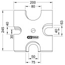Universal Prismenplatte Ø 40,0 / 63,0 / 75,0 / 80 mm - KS Tools 700.1738
