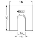 Prismenplatte Ø 62,0 mm - KS Tools 700.1739