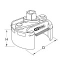 Universal-Ölfilter-Spannschlüssel 60-80 mm - KS Tools 700.5005