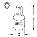 1/2" Kraft-Bit-Stecknuss Torx, kurz, T30 - KS Tools 911.0912