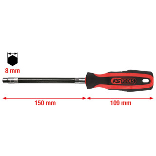 ERGOTORQUE Stecknuss-Schraubendreher, 8mm - KS Tools 911.1128