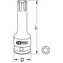 1/2" Kraft-Bit-Stecknuss für RIBE-Schrauben, XL, M9/M10  - KS Tools 911.1395