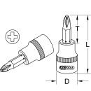 1/4" Bit-Stecknuss, PH1 - KS Tools 911.1415