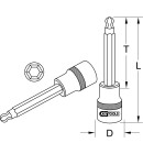 1/2" Bit-Stecknuss Innensechskant mit Kugelkopf,...