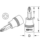 3/8" Bit-Stecknuss, PH4 - KS Tools 911.2366