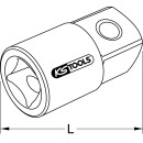 3/4" Vergrößerungsadapter, 3/4"F x 1"M - KS Tools 911.3473