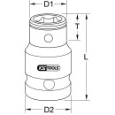 1/2" Bit-Adapter-Stecknuss, 1/2" x 5/16",...