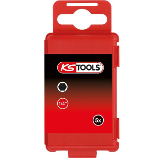 1/4" Bit Innensechskant, 75mm, 2,5mm, 5er Pack - KS Tools 911.7759
