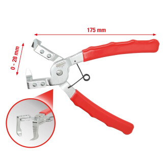 Clip-Zange, abgewinkelt - KS Tools 911.8182