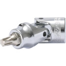 1/4" CHROMEplus Gelenk-Bit-Stecknuss Torx, T8 - KS...