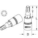 1/2" CHROMEplus Bit-Stecknuss Torx, T60 - KS Tools...