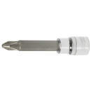 1/2" CHROMEplus Bit-Stecknuss, lang, PH3 - KS Tools...